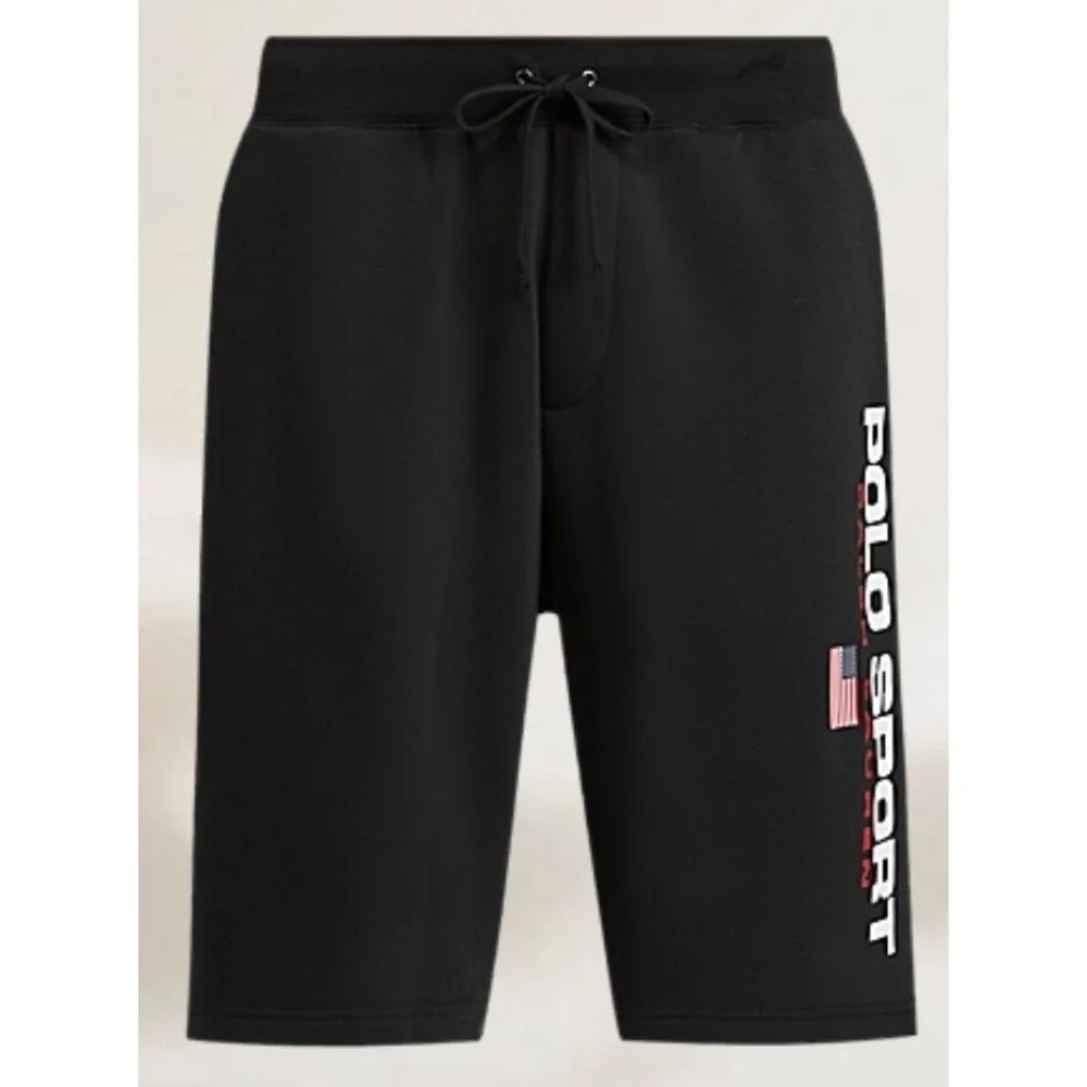 Polo Sport Ralph Lauren Fleece Shorts Black Big & Tall Men's Size 6XB NWT